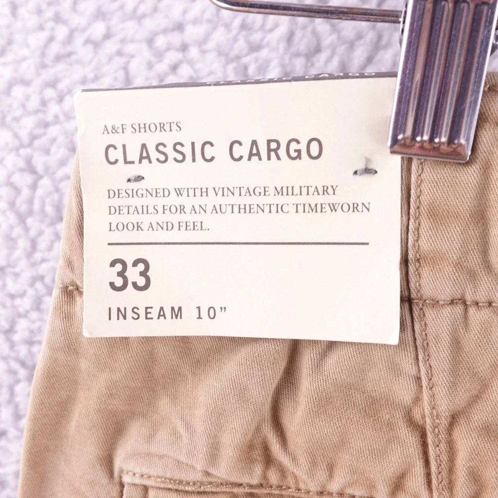 Abercrombie & Fitch  Mens 33 Classic Paratrooper Cargo Shorts Military Y2K NWT